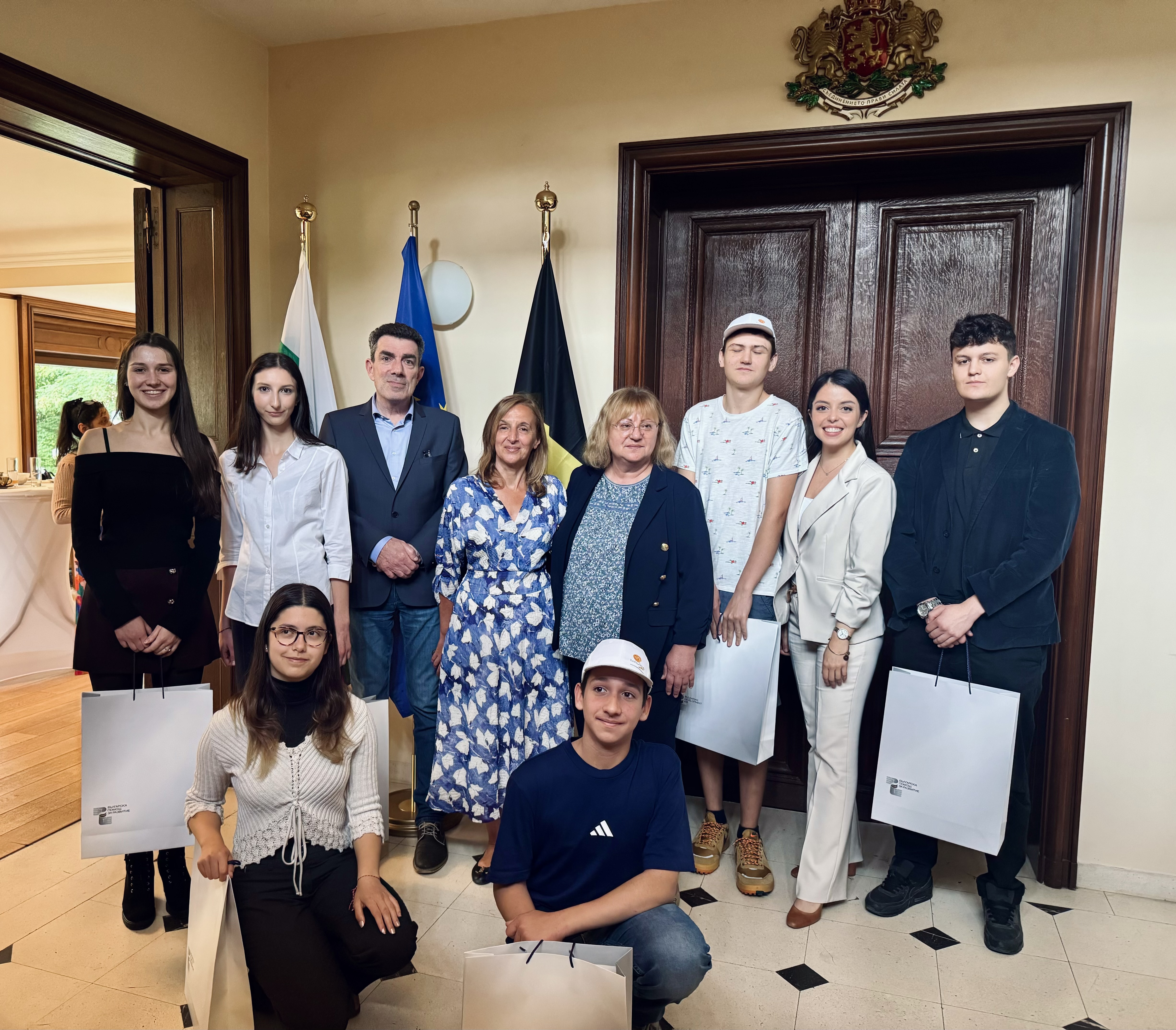 Bulgarian Embassy in Brussels welcomed graduates of the Bulgarian School "Peyo Yavorov" in Brussels 
