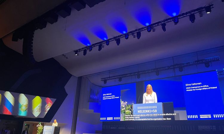 Bulgaria Participates in High-Level Conference Marking the 50th Anniversary of the Signing of the Helsinki Final Act