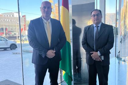 Среща на посланик Стоян Михайлов с представители на Националната търговска камара на Боливия 