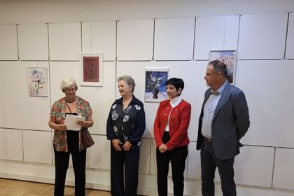 Изложба на художничката от българското малцинство в Хърватия Бонка Дианков Милевич  в Загреб