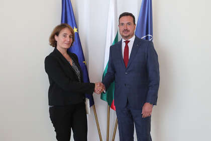 Deputy Minister Nikolay Pavlov Receives Copies of the Letters of Credence of the Ambassador of the French Republic to Bulgaria, H.E. Marie Dumoulin 