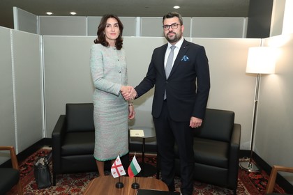 Foreign Minister Georgiev Meets with His Georgian Counterpart Maka Bochorishvili