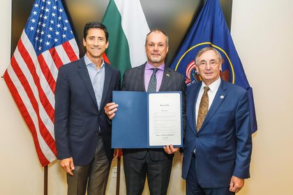 Среща на генералния консул с президента и главен изпълнителен директор на Световния търговски център в Юта