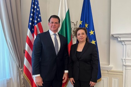 Deputy Minister of Foreign Affairs Maria Angelieva met with Simon Bland, Assistant Secretary for International Affairs at the U.S. Department of Homeland Security