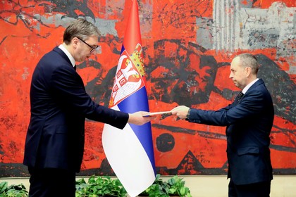 Посланик Ангел Ангелов връчи акредитивните си писма на президента на Република Сърбия Александър Вучич