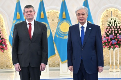 Чрезвычайный и Полномочный Посол Республики Болгария в Республике Казахстан господин Георги Воденски вручил свои верительные грамоты Президенту Республики Казахстан господину Касым-Жомарту Токаеву