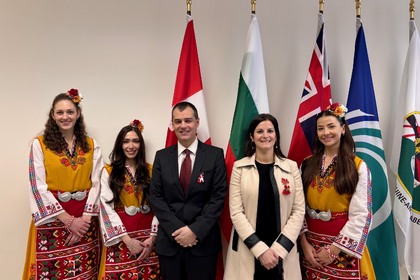 The Embassy of the Republic of Bulgaria in Ottawa raised the Bulgarian flag in front of the Ottawa City Hall to commemorate the National Day of Bulgaria - March 3rd