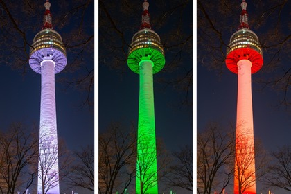 Първо по рода си светлинно шоу в Сеул по повод Трети март