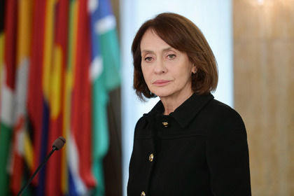 Minister of Foreign Affairs Nadezhda Neynski participates in an extraordinary video conference meeting of the Foreign Affairs Council