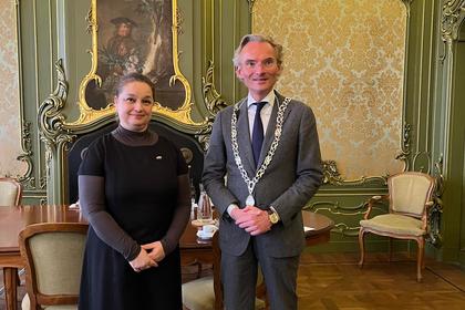 Information about the visit of Ambassador Elizabeth Varbanova to the city of Dordrecht