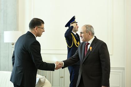 The Ambassador Extraordinary and Plenipotentiary of Bulgaria to Armenia Nikola Nikolov held a protocol meeting with the Prime Minister of the Republic of Armenia Nikol Pashinyan