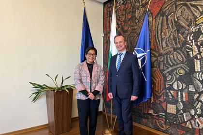 Meeting Between Deputy Minister of Foreign Affairs Radi Naydenov and the Ambassador of Indonesia, H.E. Ms Listiana Operananta