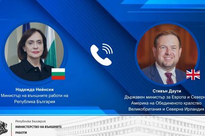 Minister Neynski Held a Telephone Conversation with the Minister of State for Europe and North America of the United Kingdom Stephen Doughty