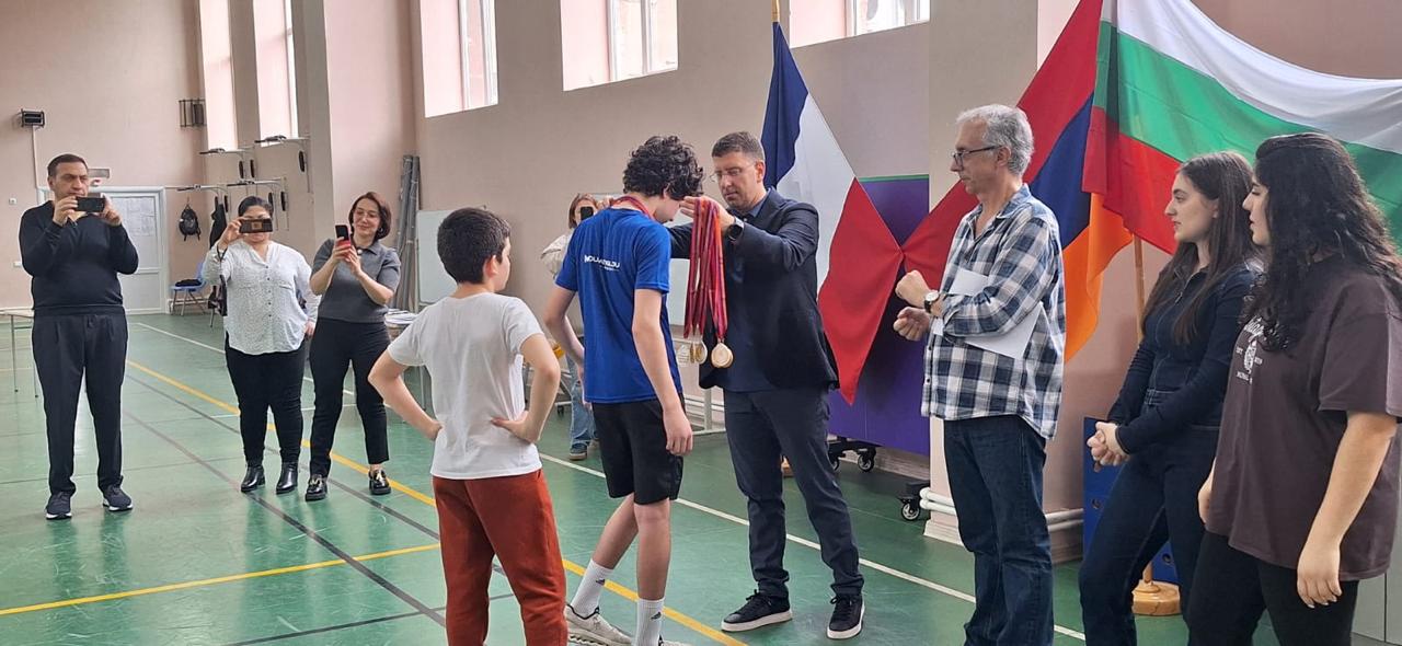 Турнир по тенис на маса, организиран Посолството на РБ в Ереван съвместно с Френския лицей „Анатол Франс“, в рамките на събитие, посветено на дните на франкофонията в Армения