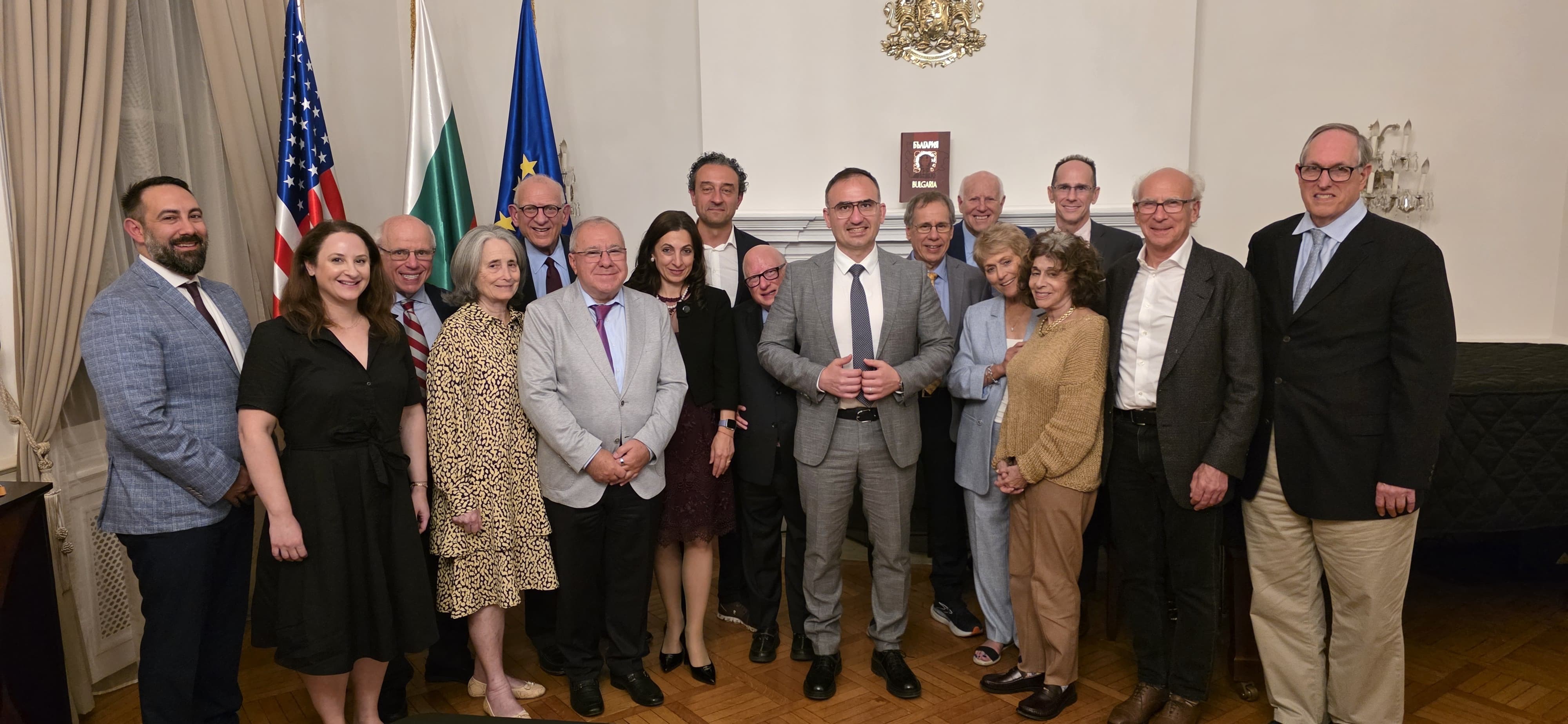 Working dinner with members of the Board of the American Jewish Committee