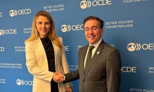Minister Petrova Meets with Spanish Foreign Minister José Manuel Albares Bueno 