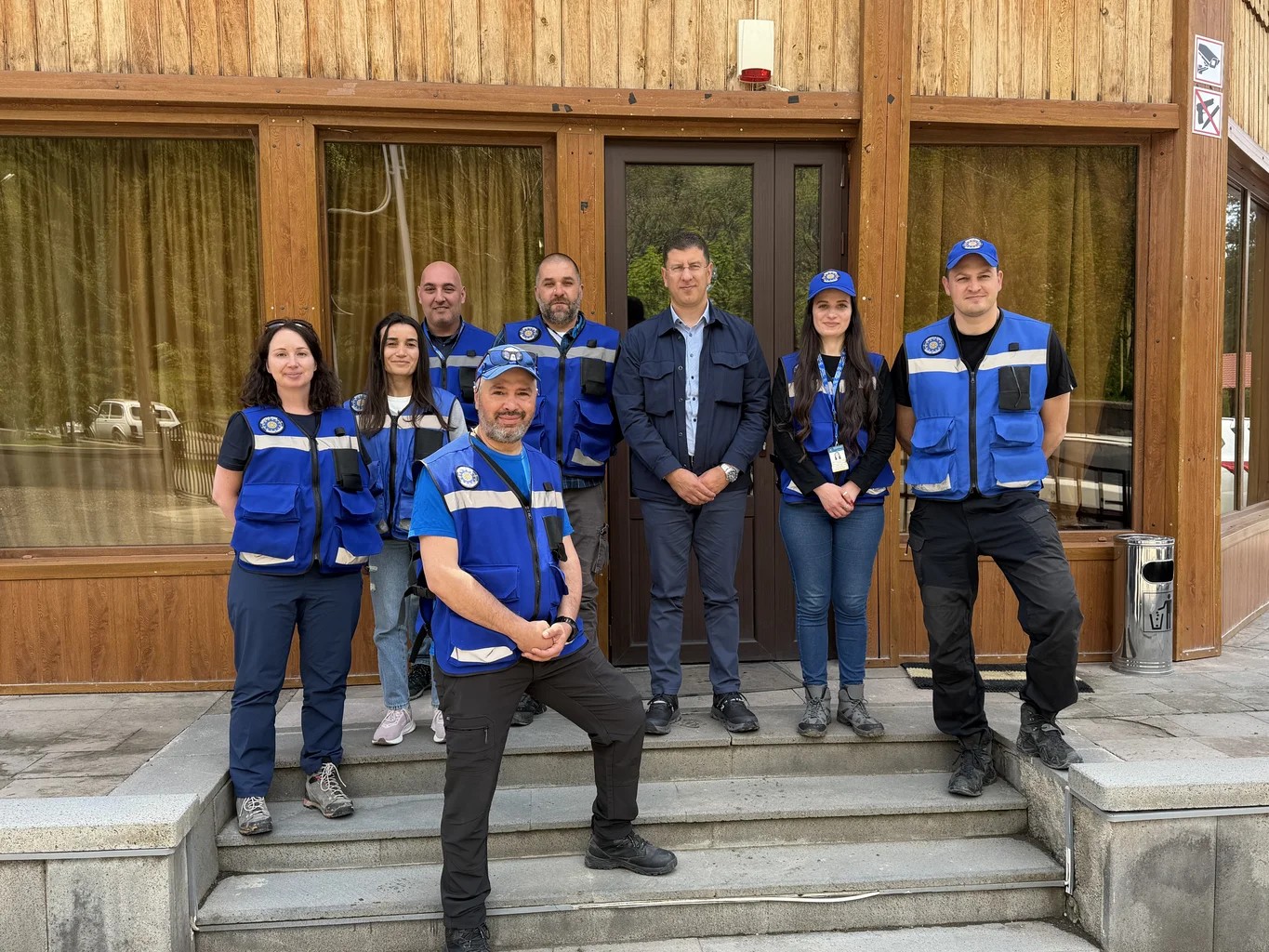 Meeting of Ambassador Nikola Nikolov with the Head of the EU Civilian Mission in Armenia Satu Koivu and a patrol with representatives of the Bulgarian contingent
