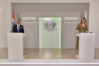 Foreign Minister Velislava Petrova: Bulgaria Regards India as a Priority Partner in the Asia-Pacific Region 