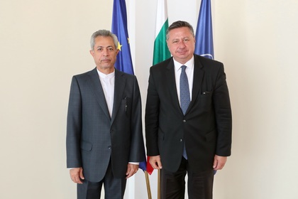 Среща на заместник-министър Христо Полендаков с посланика на Иран в България Алиреза Ирваш