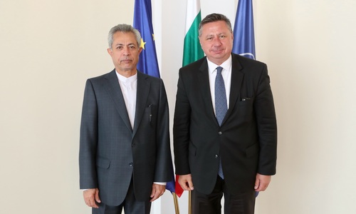 Deputy Minister Christo Polendakov Meets Iranian Ambassador Alireza Irvash