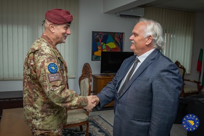 Среща на посланик Йотов с генерал-майор Маурицио Фронда, Главнокомандващ силите на операция ЕУФОР „Алтея“ в Босна и Херцеговина