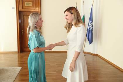 Minister Petrova Holds Farewell Meeting with UNICEF Representative in Bulgaria Christina de Bruin