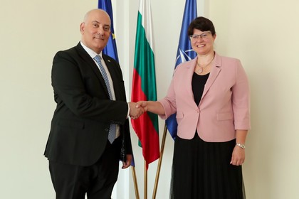 Deputy Minister Tasheva Meets with the Ambassador of the State of Israel to the Republic of Bulgaria, Yoseph Levi Sfari
