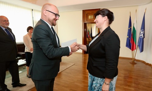 Deputy Minister of Foreign Affairs Ivanka Tasheva Meets with the Newly Appointed Ambassador Extraordinary and Plenipotentiary of the Republic of Latvia