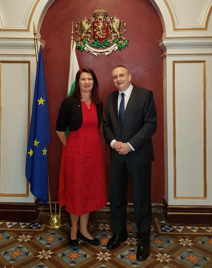 Среща с министъра по европейските въпроси и търговията Ан Линде 