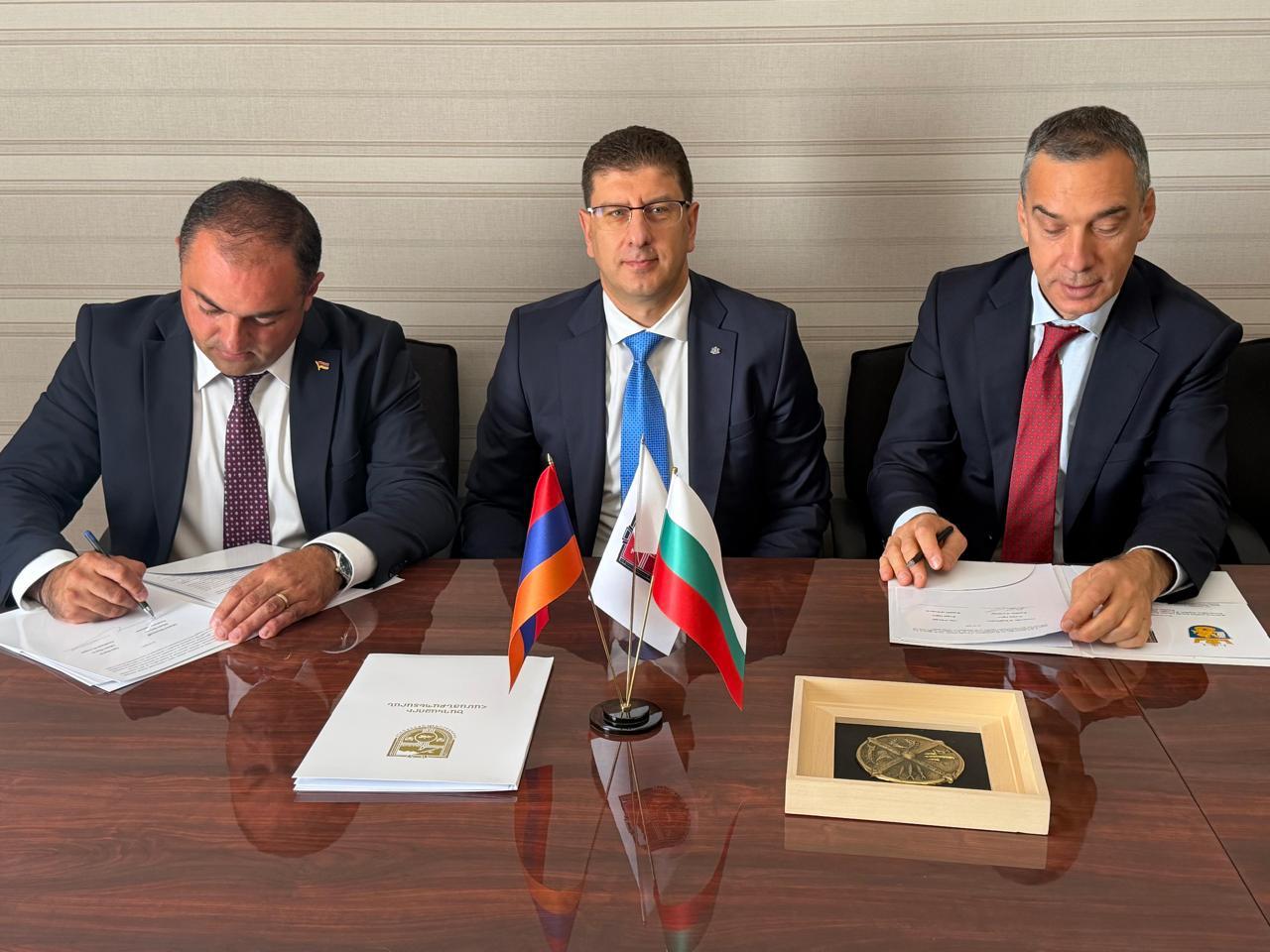 Signing of a Memorandum of Twinning between the cities of Burgas and Tsaghkadzor
