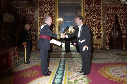 Ambassador Kodzhabashev presented his credentials to the King of Spain