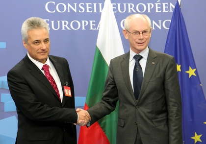 Prime Minister Marin Raykov held meetings in Brussels with Herman van Rompuy and Anders Fogh Rasmussen