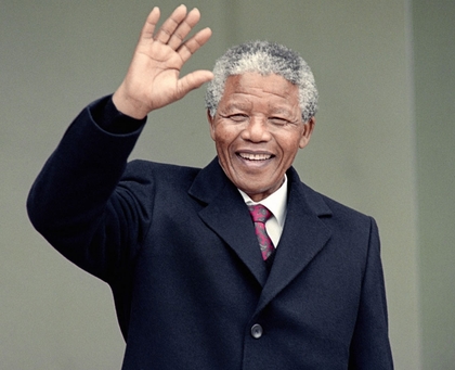 Nelson Mandela blazed through the history of all mankind