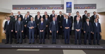 The NATO Foreign Ministers discussed the crisis in Ukraine and the future of partnerships during the first day of their meeting in Brussels
