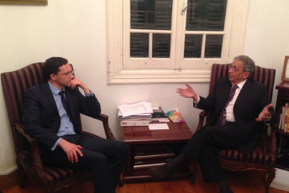 Minister Daniel Mitov met with Egyptian politician Amr Moussa