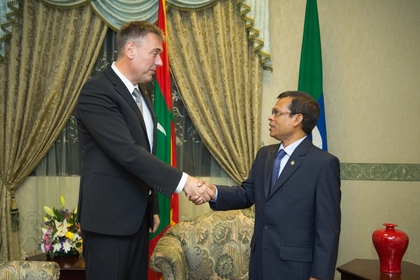 Ambassador Petko Doykov presented his credentials to the President of the Maldives