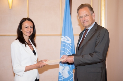 Ambassador Deyana Kostadinova presented her credentials