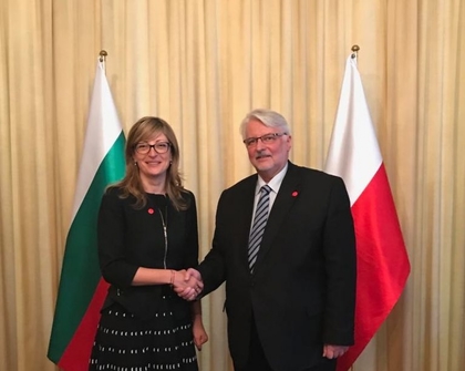 Ekaterina Zaharieva meets Polish counterpart Witold Waszczykowski