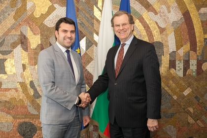 Deputy Minister Georgiev conferred with American Jewish Committee Executive Director David Harris