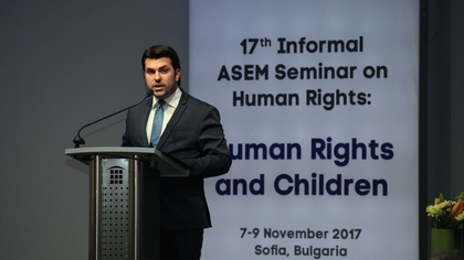 Georg Georgiev: Bulgaria is strongly committed to the protection of children’s rights