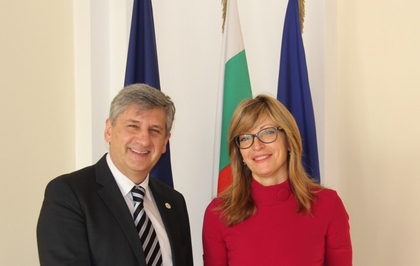 Ekaterina Zaharieva Receives the Director General of the International Centre for Migration Policy Development