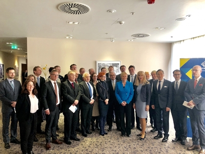The Bulgarian Ambassador to Zagreb presents the priorities of the Bulgarian Presidency to the Croatian President and to fellow ambassadors from the EU