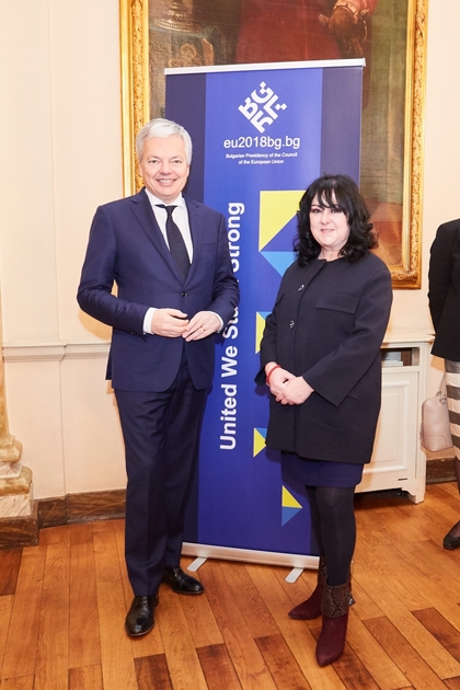 Ambassador Maya Dobreva presented the priorities of the Bulgarian presidency to Mr. Didier Reynders, Minister of Foreign Affairs of Belgium