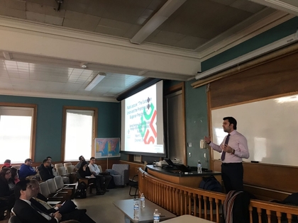 George Georgiev delivers lecture at the University of Cincinnati