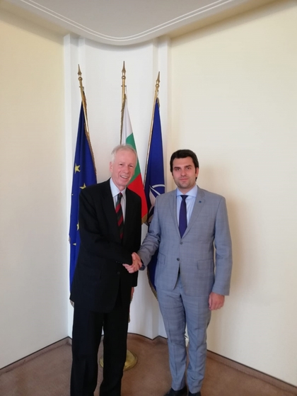 Deputy Minister Georgiev Received Canada’s Special Envoy to the EU Stéphane Dion