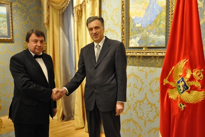 Посланик Червеняков връчи акредитивните си писма на президента на Черна гора
