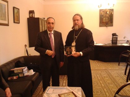 Посол Республики Болгария в Москве Бойко Коцев встретился с Его Высокопреосвященством архиепископом Егорьевским Марком