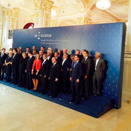 Участие на министър Даниел Митов в неформална среща на министрите на външните работи на ЕС тип "Гимних" в Братислава, 2-3 септември 2016 г.
