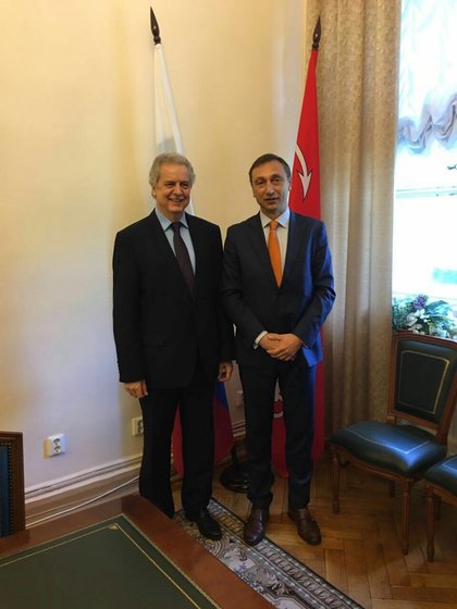 Ambassador Svetlozar Panov met the Chairman of the Committee for External Relations of St. Petersburg