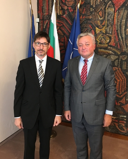 Заместник-министър Юрий Щерк прие Щефан Горда, посланик на Молдова в България